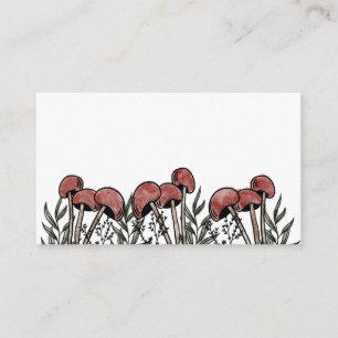 Red Mushroom Caps Enclosure Card