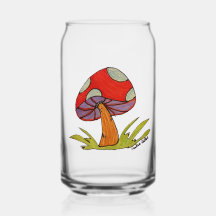 Red Mushroom Glass