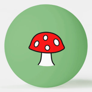 Red Mushroom Ping Pong Ball