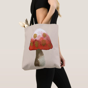Red Mushroom Toadstool magic Tote Bag