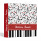 Red Music Note and Piano Album Binder