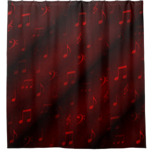 red music notes