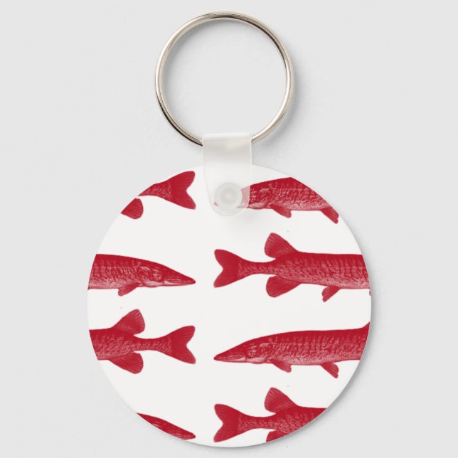 Red Muskie Keychain (Front)