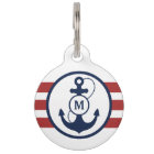 Red Nautical Monogram