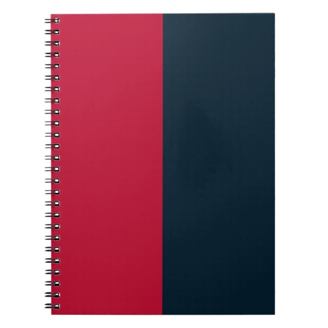 Red & Navy CUSTOM Notebook (Front)