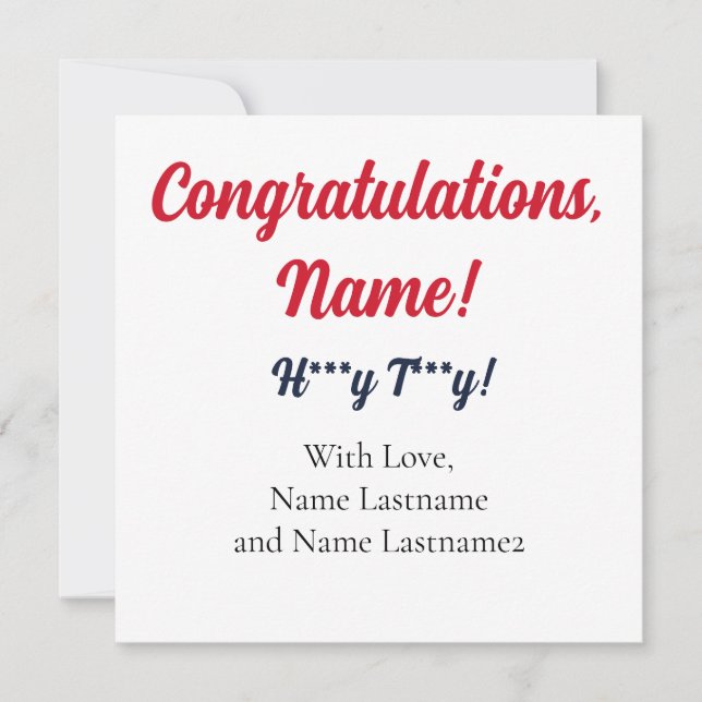 RED, NAVY Oxford, MS Personalized Gift Card (Front)