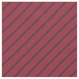 Red & Navy Stripes Fabric