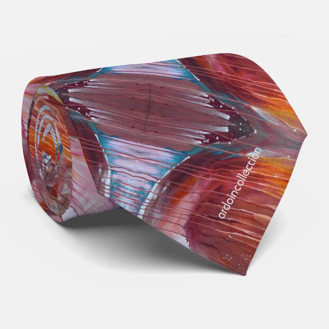 red neck tie "Red" (Rolled)