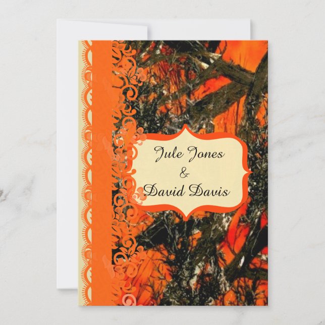 Red Neck Wedding Invitation (Front)