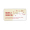 Red Nesting Bird Family Simple Baby Shower Address