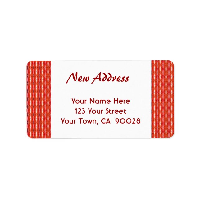 Red New Address Label (Front)