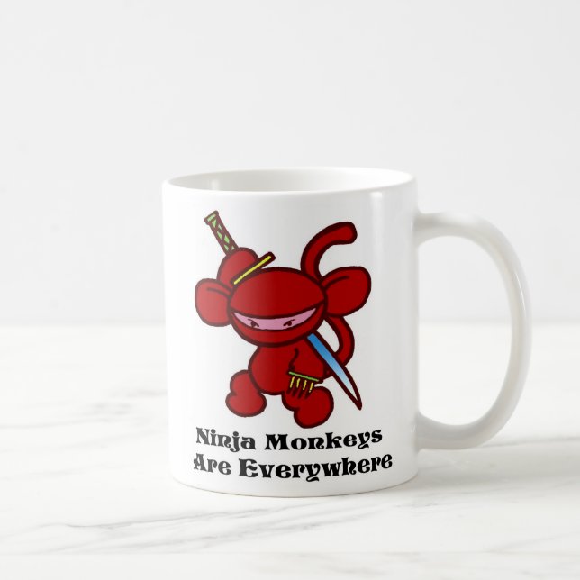 Red Ninja Claw Coffee Mug (Right)