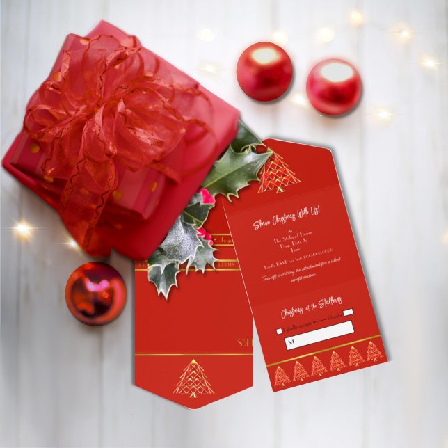 Red Noel All in One Christmas Event Invitation (Creator Uploaded)