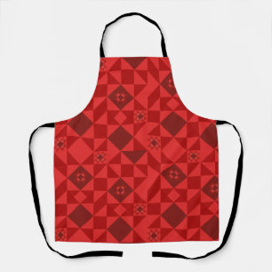 Red Nordic Star Christmas Bright Apron
