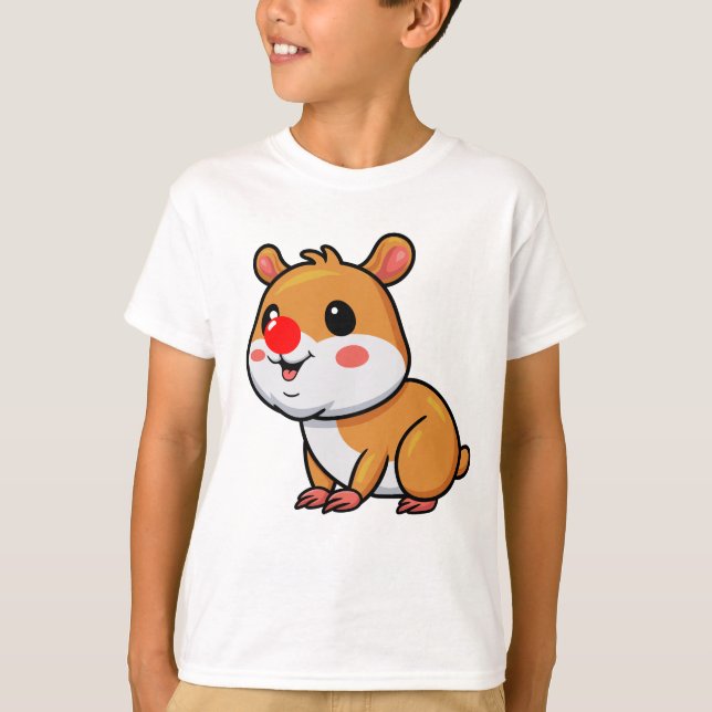 Red Nose Hamster Funny Day 2025 T-Shirt (Front)