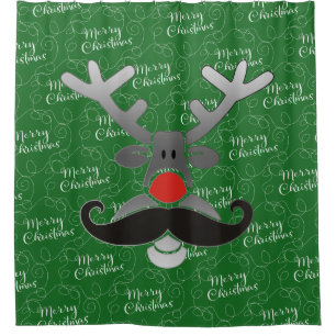 Red Nosed Rudolph with Moustache + your idea