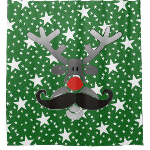 Red Nosed Rudolph with Moustache + your idea