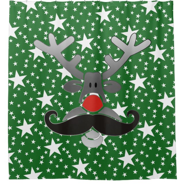 Red Nosed Rudolph with Moustache + your idea (Front)