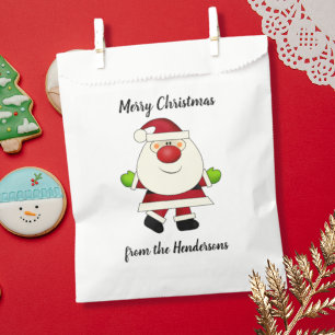 Red-Nosed Santa Favour Bag