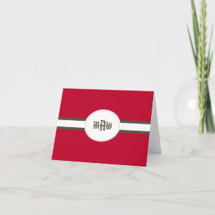 Red Notecard (Folded)