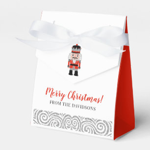 Red Nutcracker Christmas Holiday Favor Box