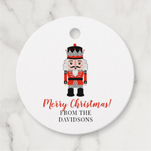 Red Nutcracker Christmas Holiday  Favour Tags