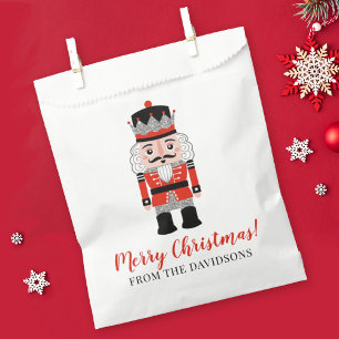 Red Nutcracker Christmas Holiday Party Favour Bag