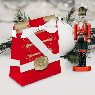 Red Nutcracker Toy Soldier Christmas Favour Boxes