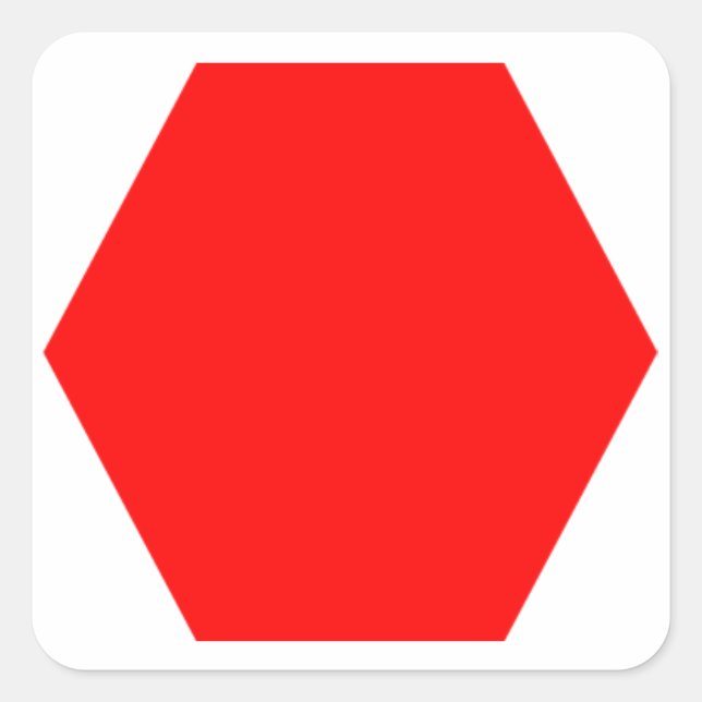 Red Octagon Sticker (for cooks age 12+) (Front)