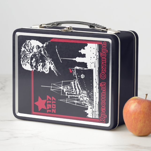 RED OCTOBER Metal Lunch Box (In Situ)
