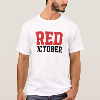 Red Octobre Baseball après saison Fan T-shirt 2