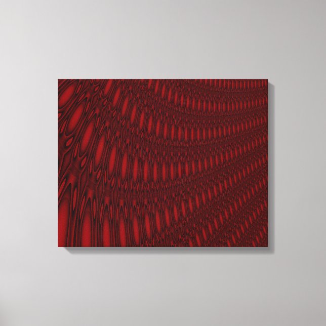 Red Octopus Tentacles Canvas Print (Front)