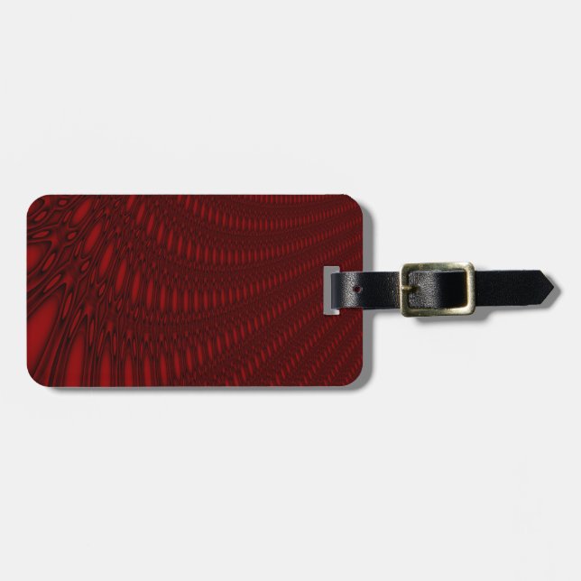 Red Octopus Tentacles Custom Luggage Tag (Front Horizontal)