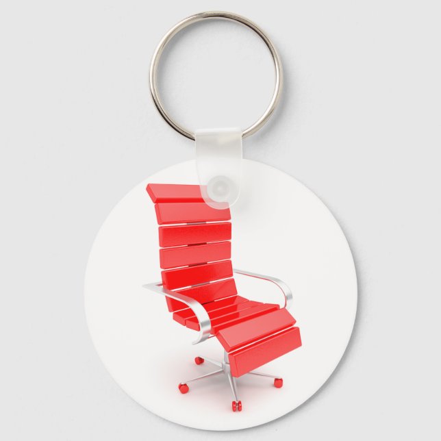 Red Office Chair Keychain (Front)