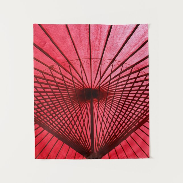 Red oil-paper umbrella tapestry (Front)