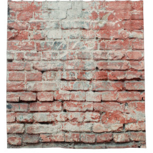 Red old worn brick wall texture background. Vintag