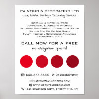 Red Ombre Circles, Painter & Decorator