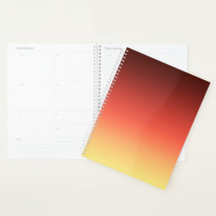 Red Ombre Planner