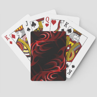 Red on Black "Smoke" Playing Cards