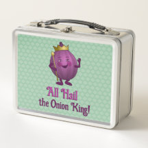 Red Onion in Crown - funny food king - own text