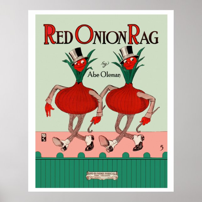Red Onion Rag Poster (Front)