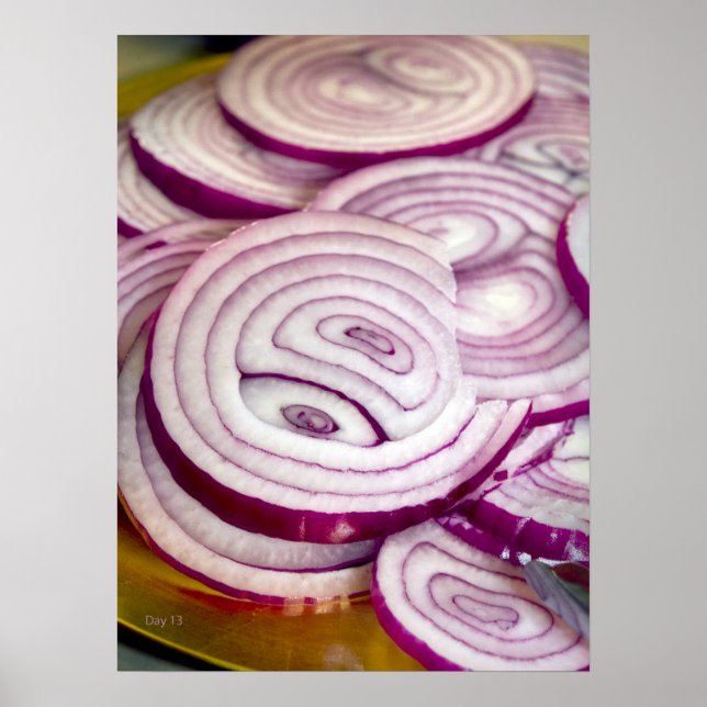Red Onion Slices Poster (Front)