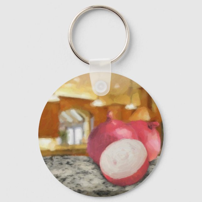 Red Onions Keychain (Front)
