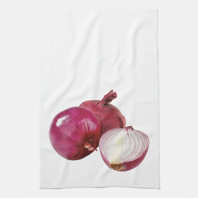 'Red Onions' Kitchen Towel (Vertical)