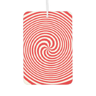Red Optical Illusion Air Freshener