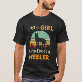 Red Or Blue Heeler Australian Cattle Dog Lover Cut T-Shirt