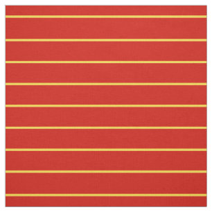 Red -or chose a colour- gold/white pin stripe fabric