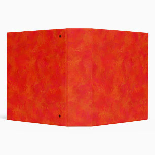Red Orange Abstract Pattern Binder