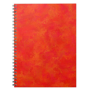 Red Orange Abstract Pattern Notebook