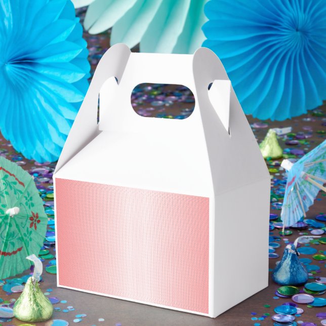 Red, orange, and pink brushstrokes blend together  favor box (Party)